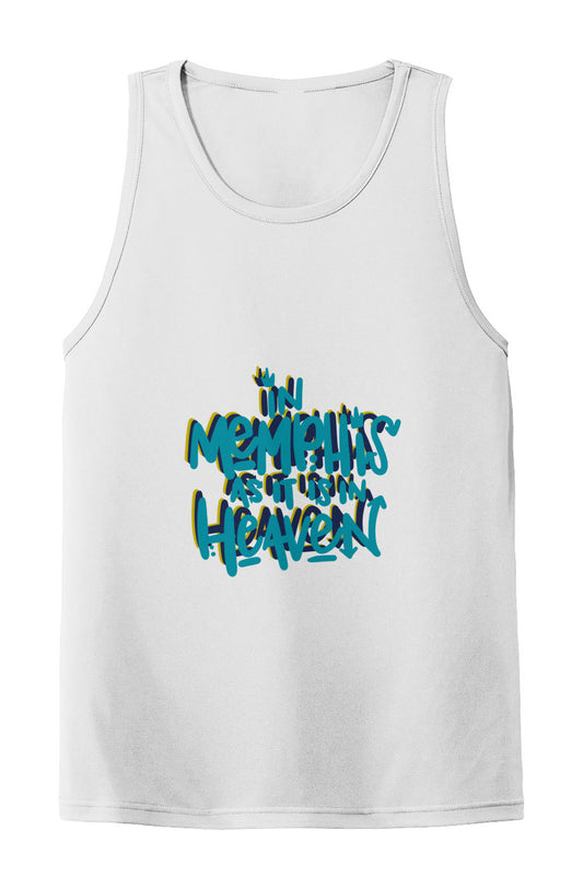 White Memphis Grizz Competitor Tank